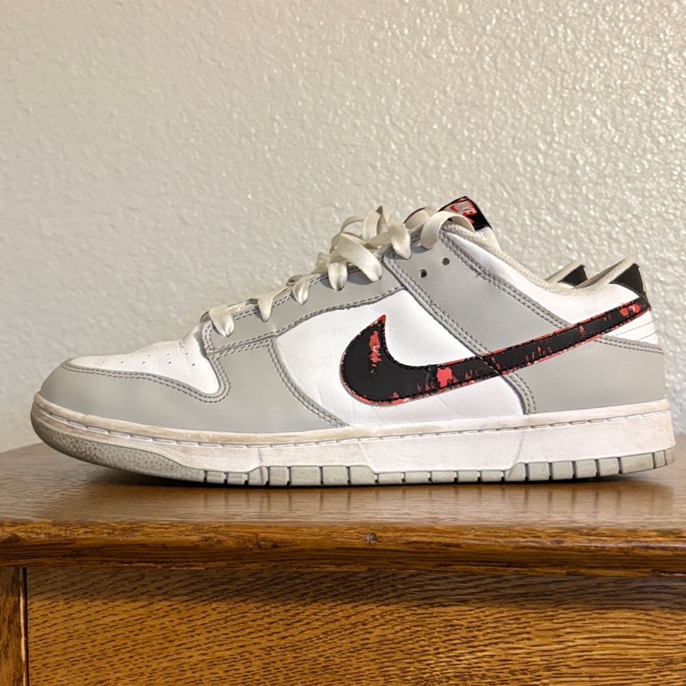 Used -Nike Dunk low Se Lottery Pack Grey